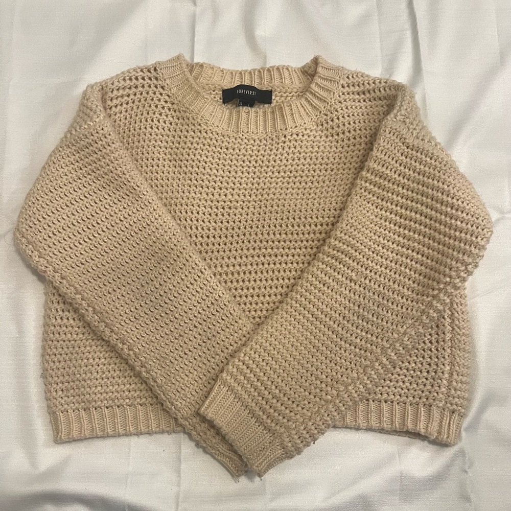 Cream/beige knit sweater